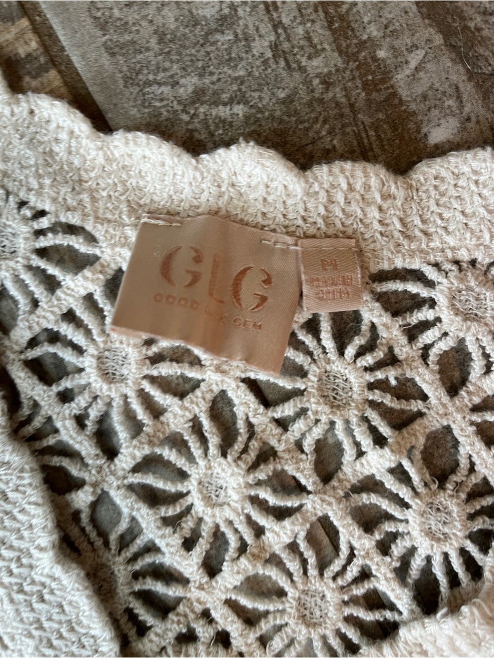 Crochet Button-Front Top - Picture 2 of 4